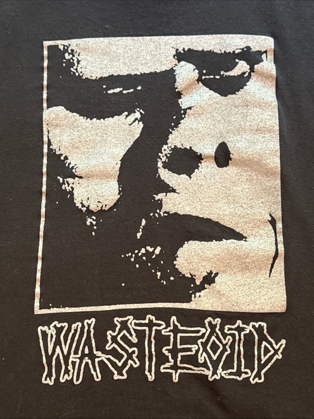 Wasteoid shirt - Nebraska Grindcore metal band - size XL - black